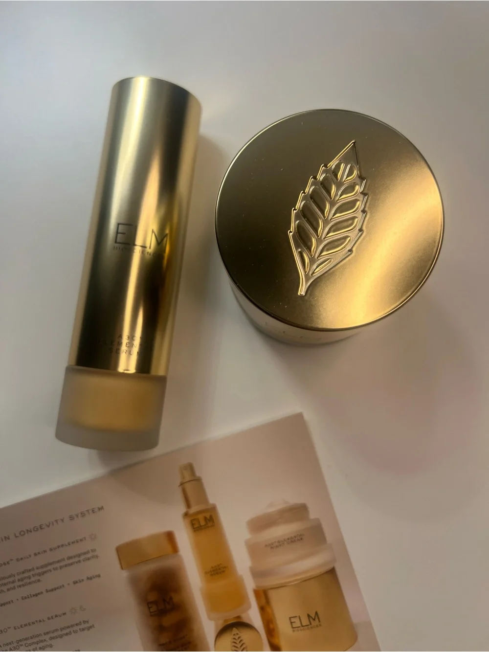 ELM Biosciences Elemental Serum and Elemental Night Cream - New in box